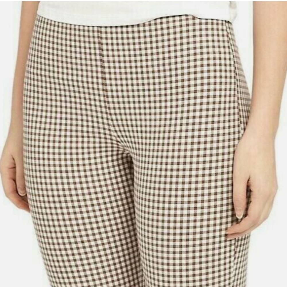 Theory | Women's Skinny Legging in Grid Stretch Cotton Blend